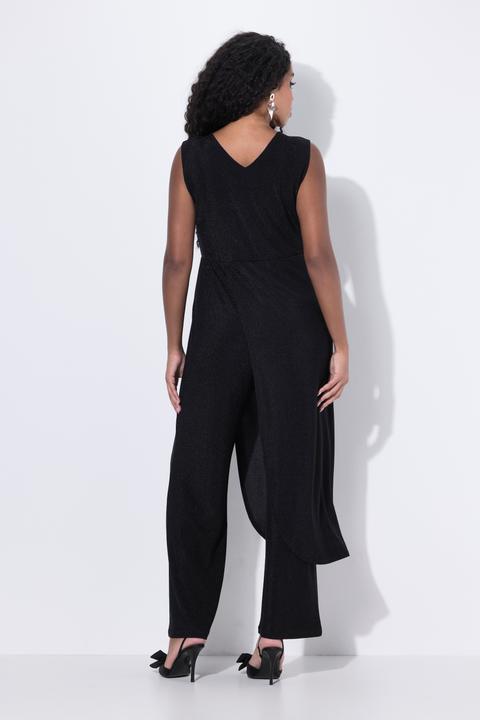 Immagine prodotto Ulla Popken Tuta con top smanicato, glitter, taglio della gamba ampio e scollo a V (44)