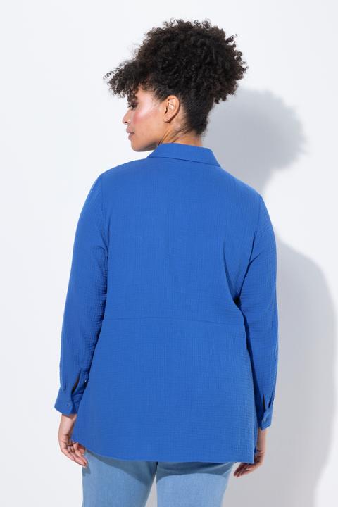 Image du produit Miamoda Bluse, A-Linie, Musselin, Ziernähte (42)