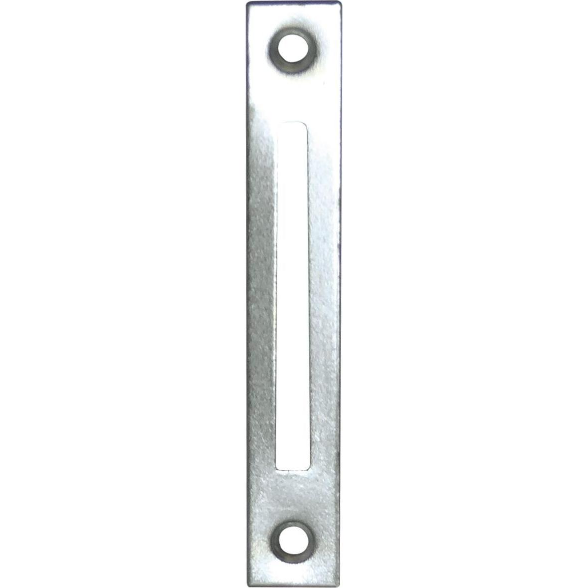 Grundmann, Baubeschläge + Holzverbinder, Schliessblech zu Einstemmzunge, eckig, 95 x 15 x 1,25 mm, Stahl verzinkt, 1 Stk...
