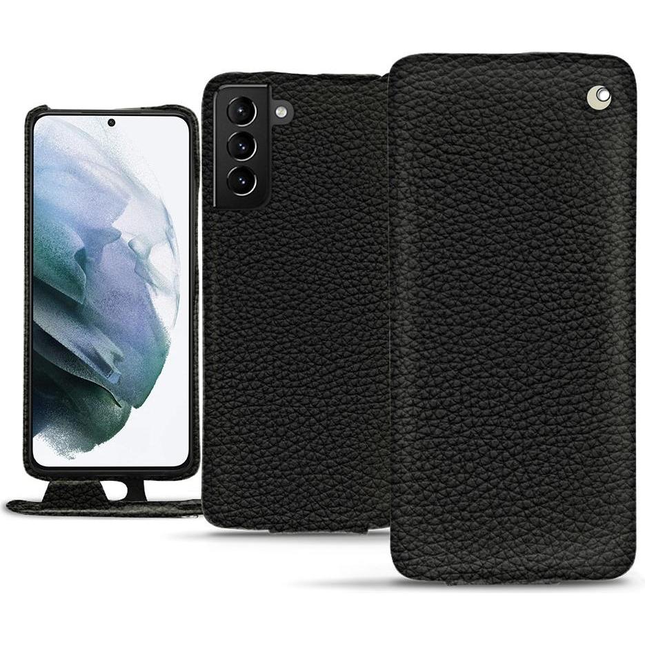 Noreve Lederschutzhülle vertikal (Samsung Galaxy S21+), Smartphone Hülle, Schwarz