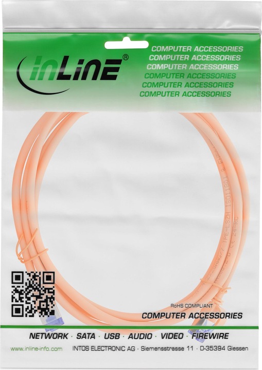 Produktbild InLine Patchkabel Slim (S/FTP, CAT6a, 15 m)