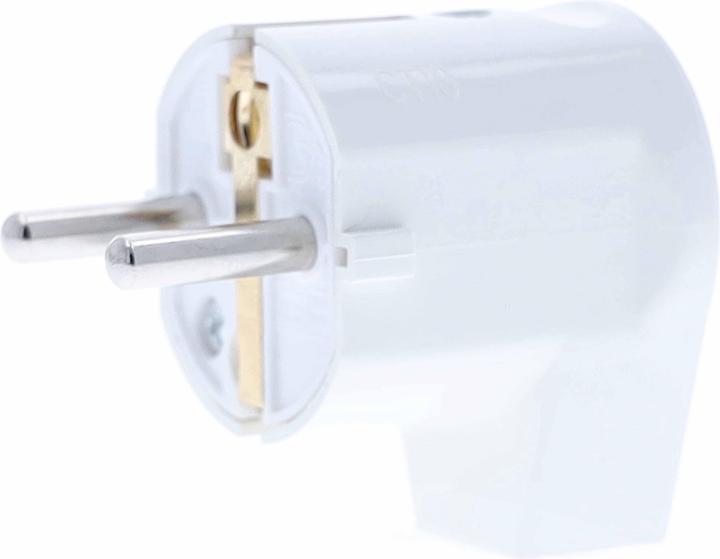 Productafbeelding As - Schwabe Haakse stekker met aardingscontact wit (CEE 7/7)