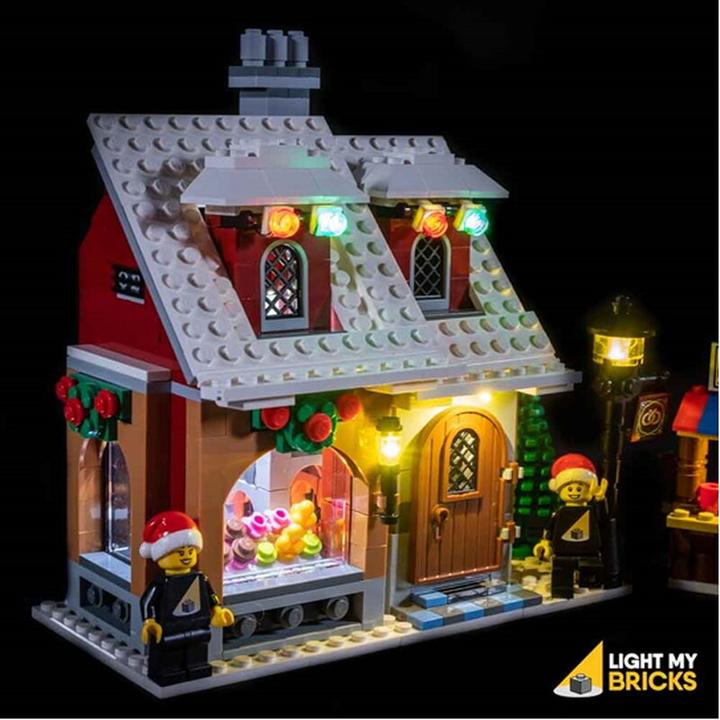 Actual product image Light my bricks LED light set for LEGO Christmas bakery