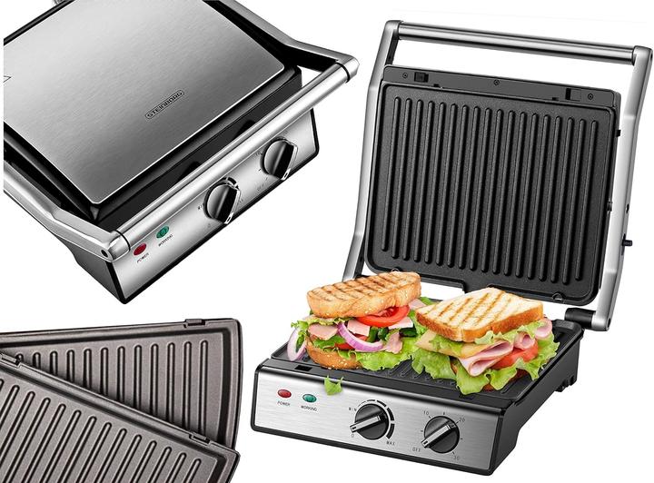 Steinborg Kontaktgrill mit abnehmbaren Platten