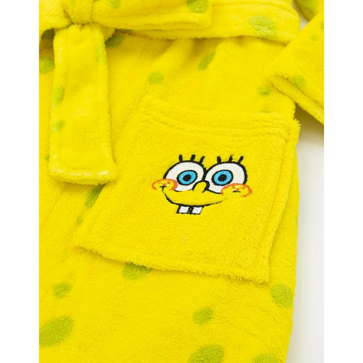 Actual product image Spongebob Squarepants Childrens/Kids Face Dressing Gown (104)