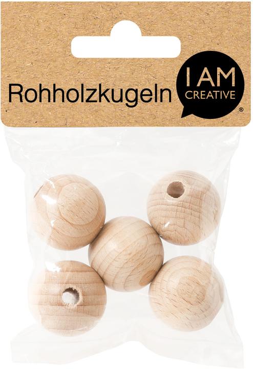 Produktbild I Am Creative Rohholzkugeln