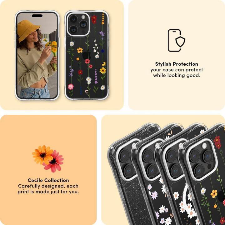 Produktbild Cyrill Cecile iPhone 15 Pro 6.1" flower garden ACS06760 (Apple iPhone 15 Pro)