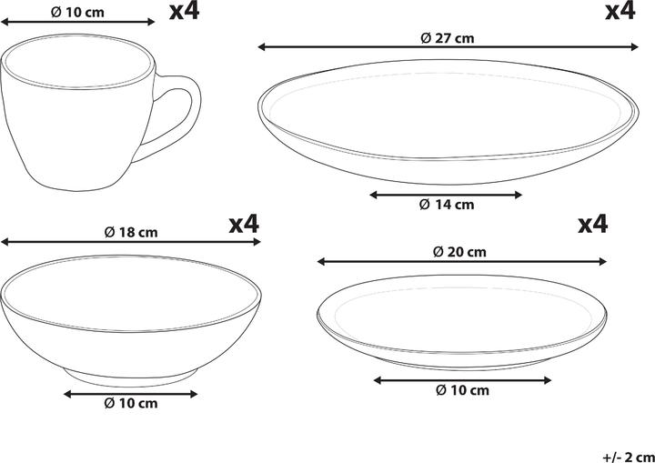 Actual product image Beliani Sesame (17 pcs.)