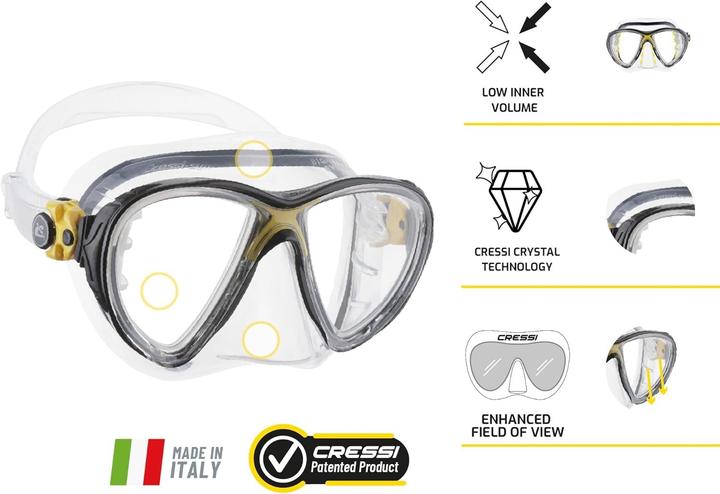 Image du produit Cressi Big Eyes Evolution + Alpha Ultra Dry