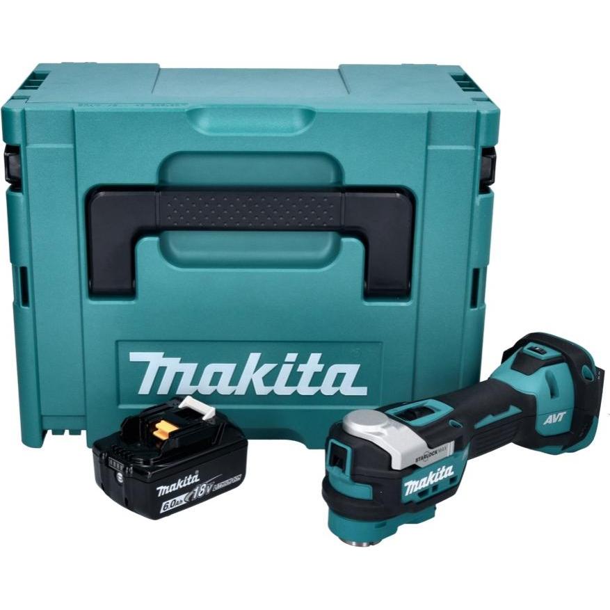 Thumbnail - Makita, Multifunktionswerkzeug, DTM 52 G1J Akku Multifunktionswerkzeug 18 V Starlock Max Brushless + 1x Akku 6,0 Ah + Ma...
