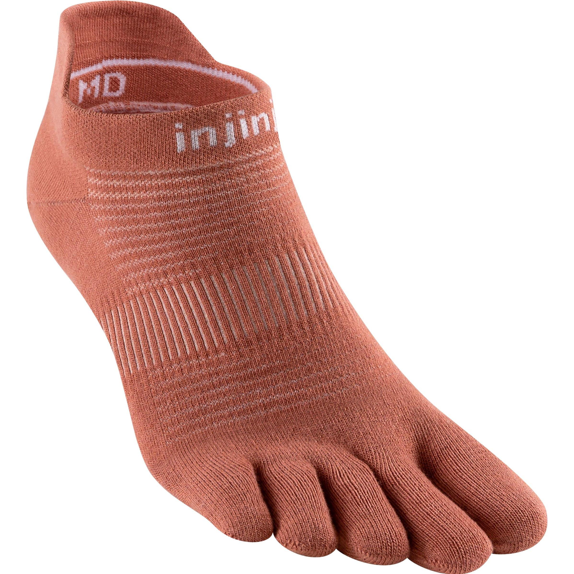 Injinji, Herren, Sportsocken, Run Lightweight No-Show (40.5 - 44), Rot