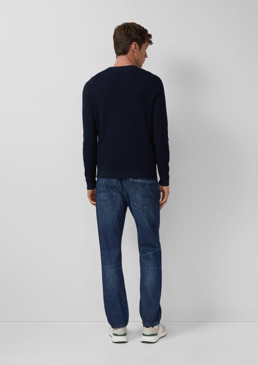 Produktbild s.Oliver Strickpullover Strukturmikx-Pullover aus reiner Baumwolle (L)