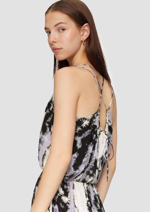 Actual product image S.Oliver Kleid Gemustertes Maxikleid mit doppelten verstellbaren Trägern (42)