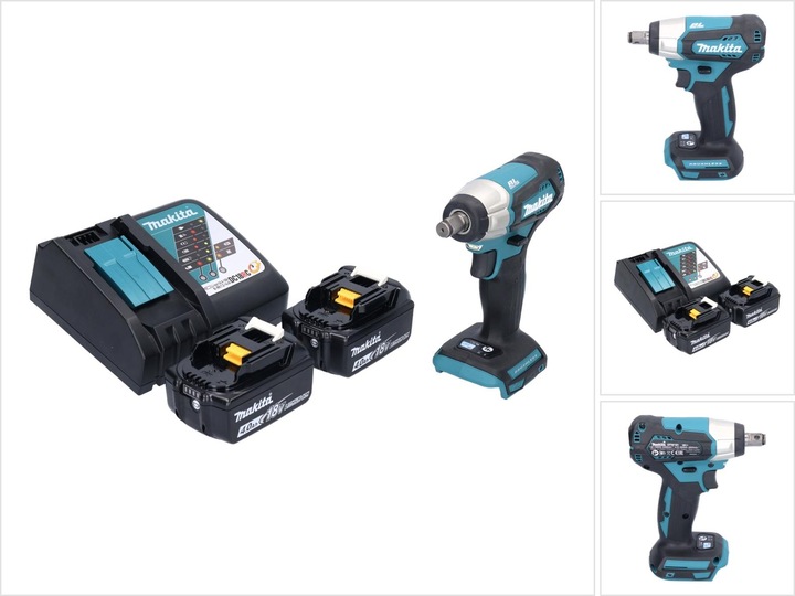 Actual product image Makita DTW 181 RM Battery impact wrench 18 V 210 Nm 1/2" Brushless + 2x battery 4.0 Ah + charger (Rechargeable battery operated)