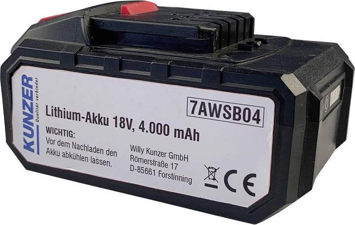 Kunzer Tool battery 18V 4 Ah (18 V)