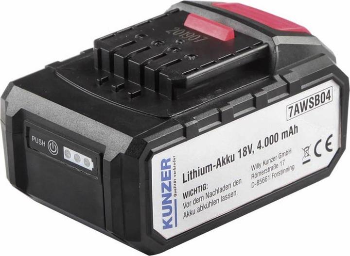 Actual product image Kunzer Tool battery 18V 4 Ah (18 V)