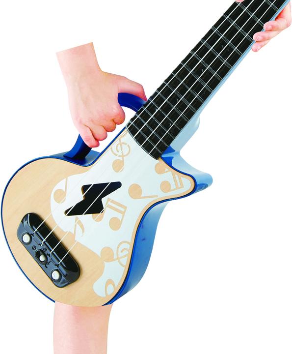 Actual product image Hape Electric learning ukulele, blue