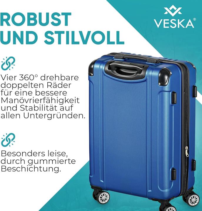Actual product image Veska 3-teiliges Hartschalenkoffer-Set