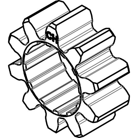 Kaba, Cilindro serrature, Driver per ingranaggi modulare