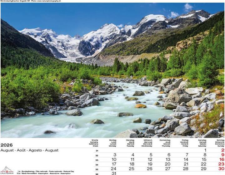 Produktbild Swiss Panorama 2026 (40 x 31 cm)