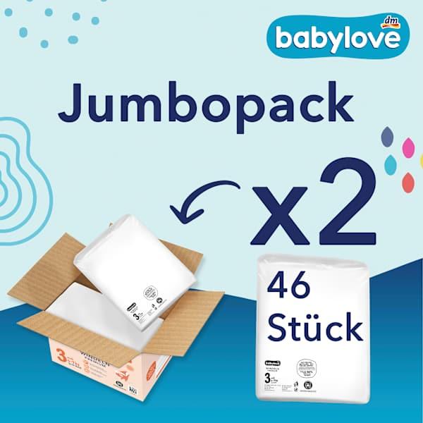 Actual product image dm babylove Premium (Size 3, Monthly box, 92 pcs.)