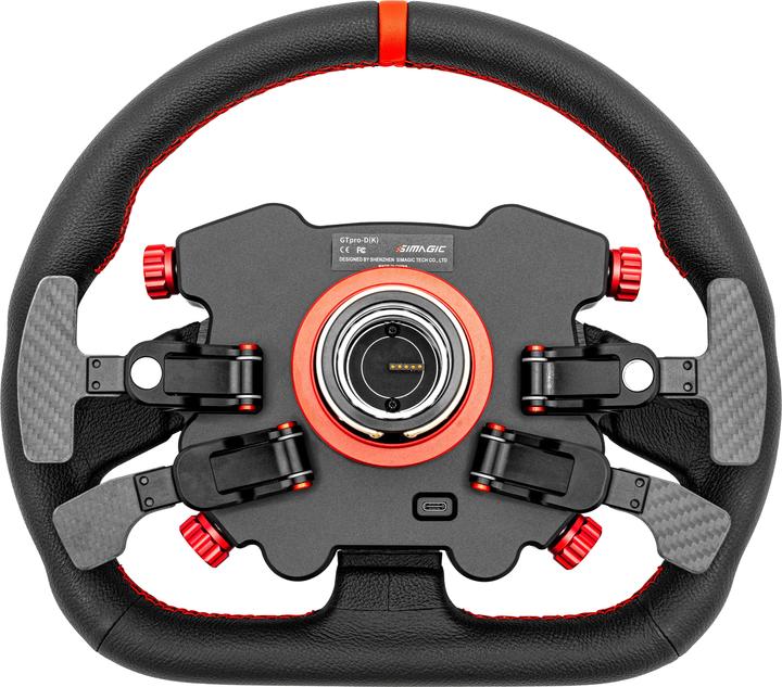 Actual product image Simagic GT1 D steering wheel + Pro HUB/Knob - leather (PC)