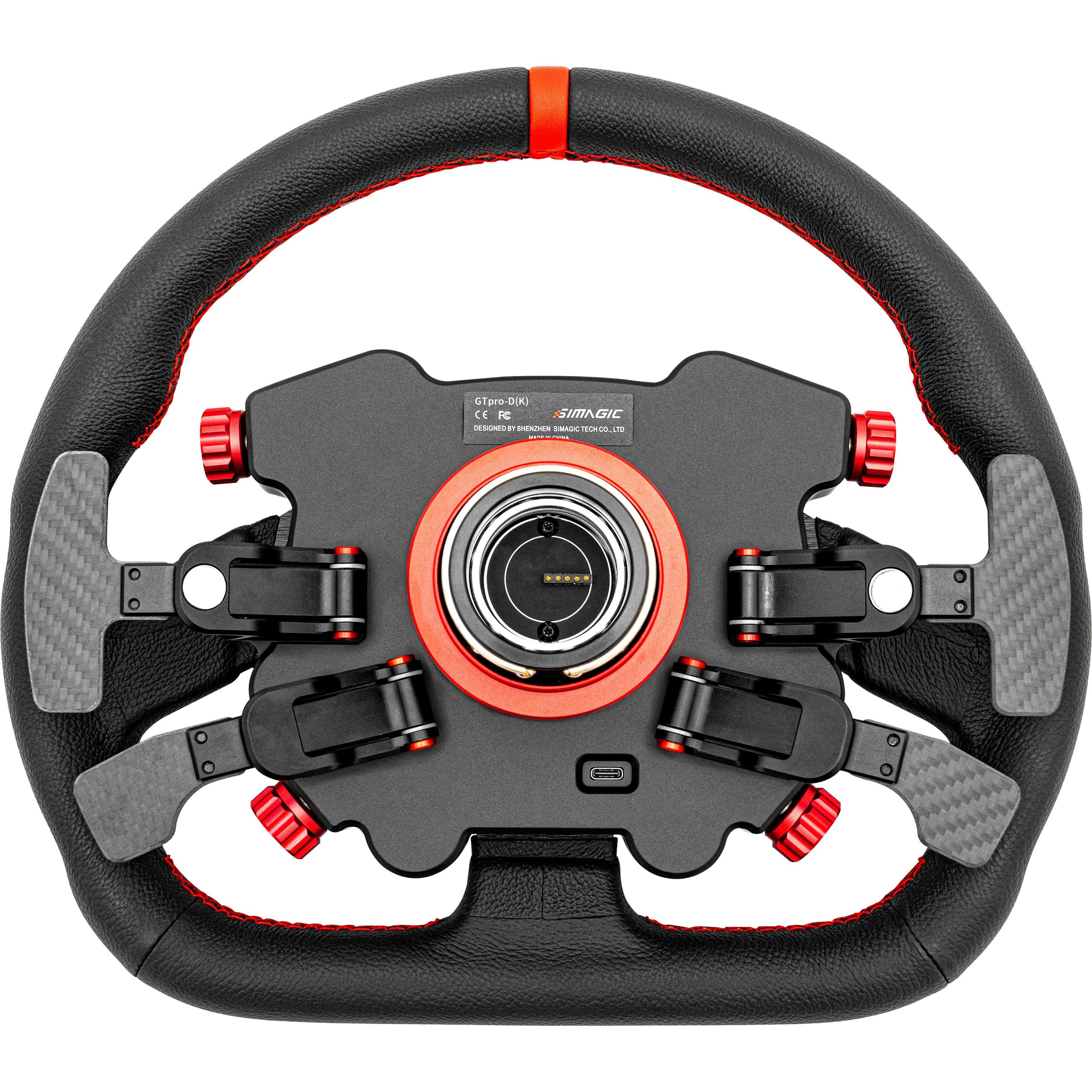 Thumbnail - Simagic GT1 D Lenkrad + Pro HUB/Knob - Leder, Gaming Controller