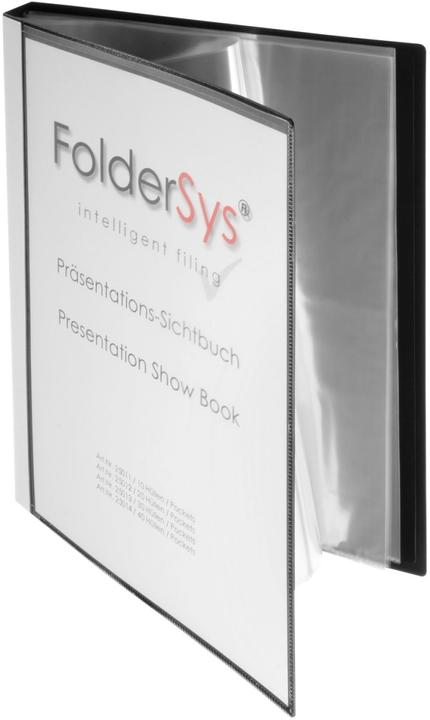 Produktbild Foldersys Sichtbuch DIN A4, 30 Hüllen schwarz (A4, 1x)