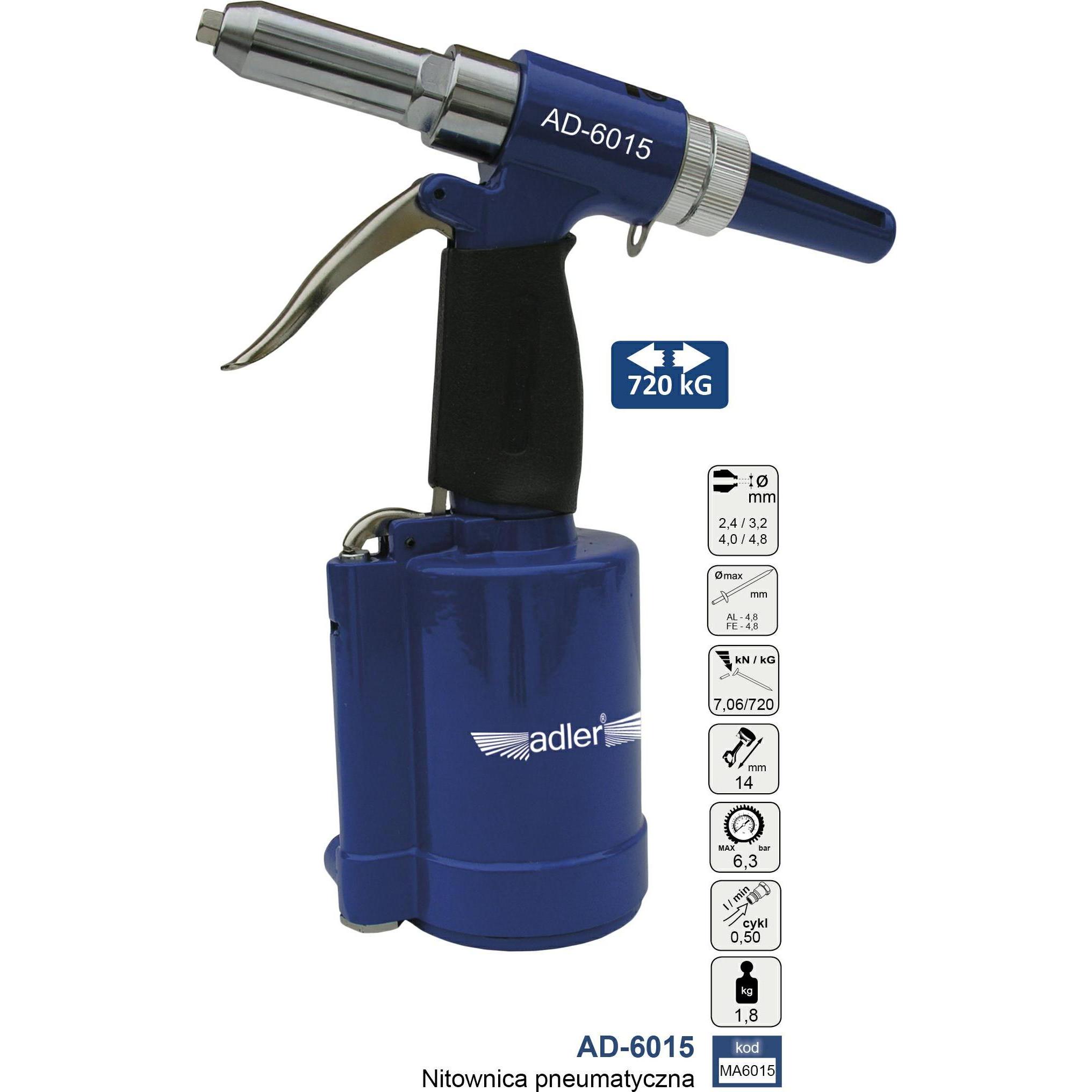 Adler, Tacker + Nagelpistole, NITOWNICA PNEUMATYCZNA AD-6015