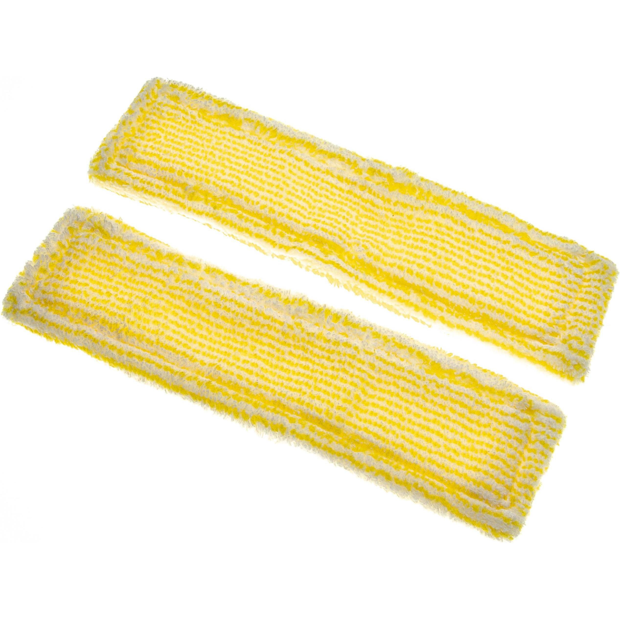 Thumbnail - AccuCell 2x Mikrofaser-Wischbezug wie 2.633-130.0 für Kärcher WV 5 Plus u.a., Fensterreiniger Zubehör, Gelb