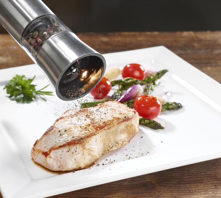 Produktbild Westfalia Salz- und Pfeffermühlen-Set, elektrisch mit LED-Licht