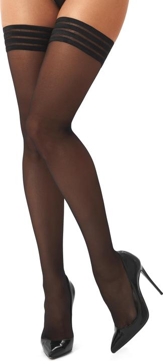 Kotek KO H001 hold ups black 20den S/M (S, M)