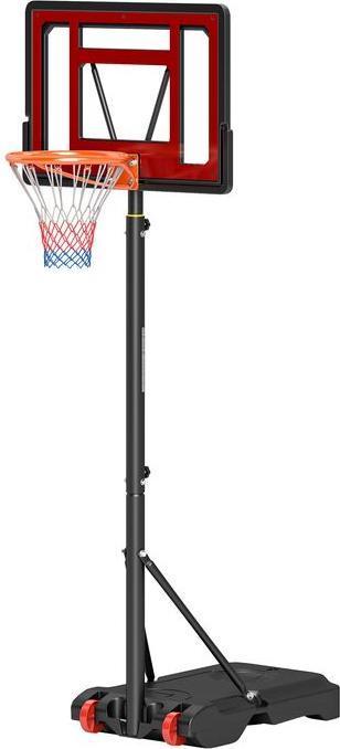 Swisshandel24 Basketballständer Outdoor mit Rollen, 160-210 cm höhenverstellbar Basketballkorb