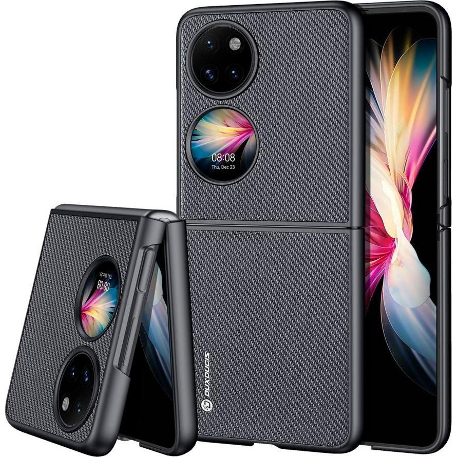 Dux Ducis Fino Series Hardcase Hülle (Huawei P50 Pocket), Smartphone Hülle, Schwarz