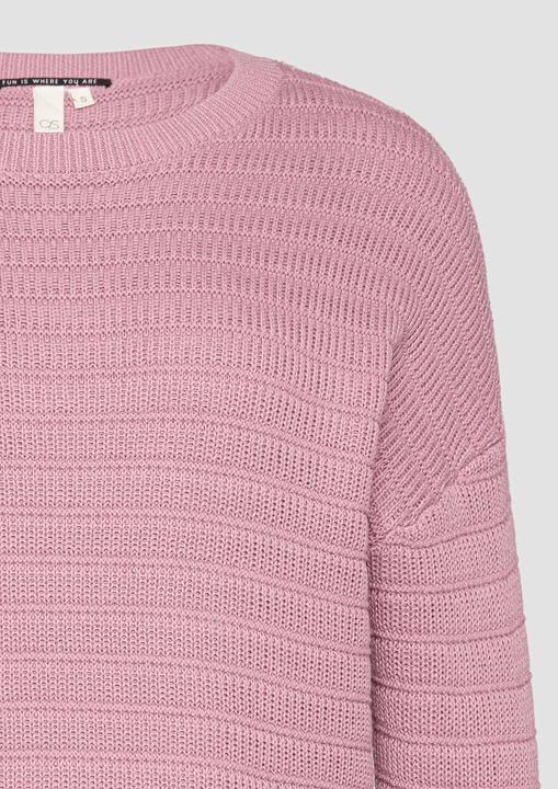 Produktbild S.Oliver Strickpullover Baumwollmix-Pullover mit Strukturmuster (XXL)