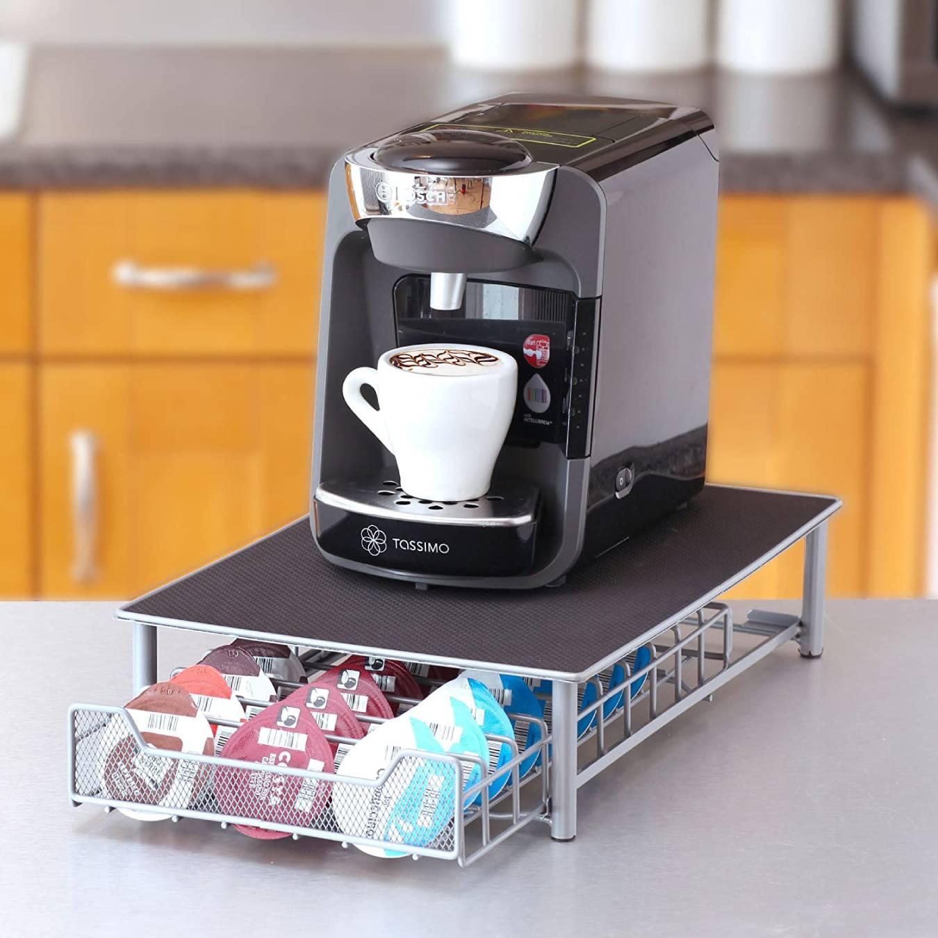 Thumbnail - JTI Aufbewahrungsschublade für Kaffeekapseln - Tassimo, Zubehör Kaffeemaschinen, Silber
