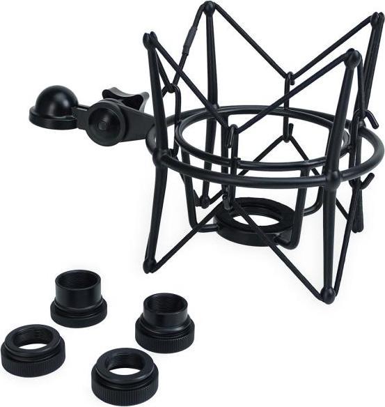 keepdrum Mikrofon-Spinne MS090B für verschiedene Mikrofone Schwarz