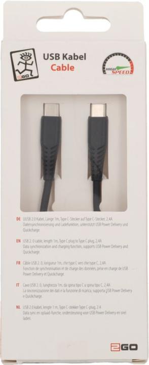 Produktbild 2GO 795849 USB Kabel USB 3.2 Gen 1 (3.1 Gen 1) USB C (1 m)