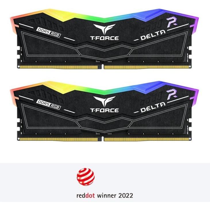 Thumbnail - Team Group T-Force Delta (2 x 24GB, 8200 MHz, DDR5-RAM, DIMM), RAM, Schwarz