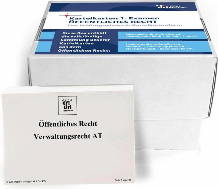 Produktbild Karteikarten 1. Examen ffentliches Recht - Niedersachsen (355 x)
