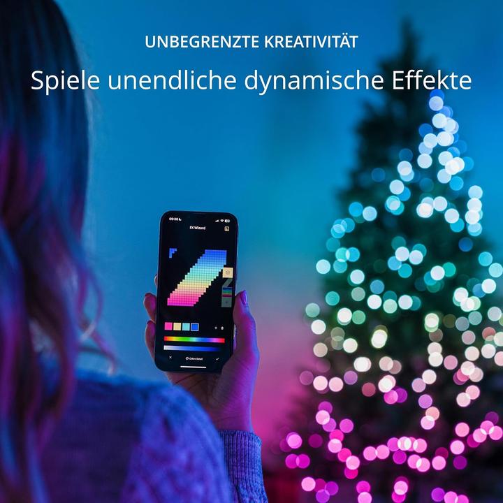 Produktbild Twinkly Candies - 100 Pearl-shaped RGB LEDs Green Wire USB-C (6 m)