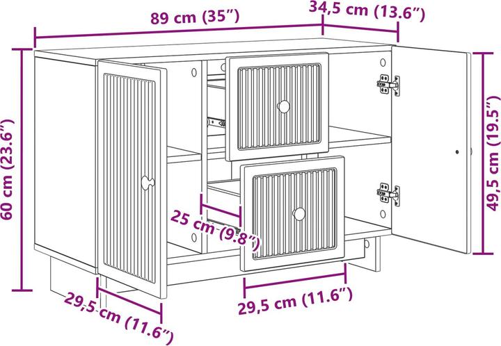Produktbild vidaXL Modernes Sideboard