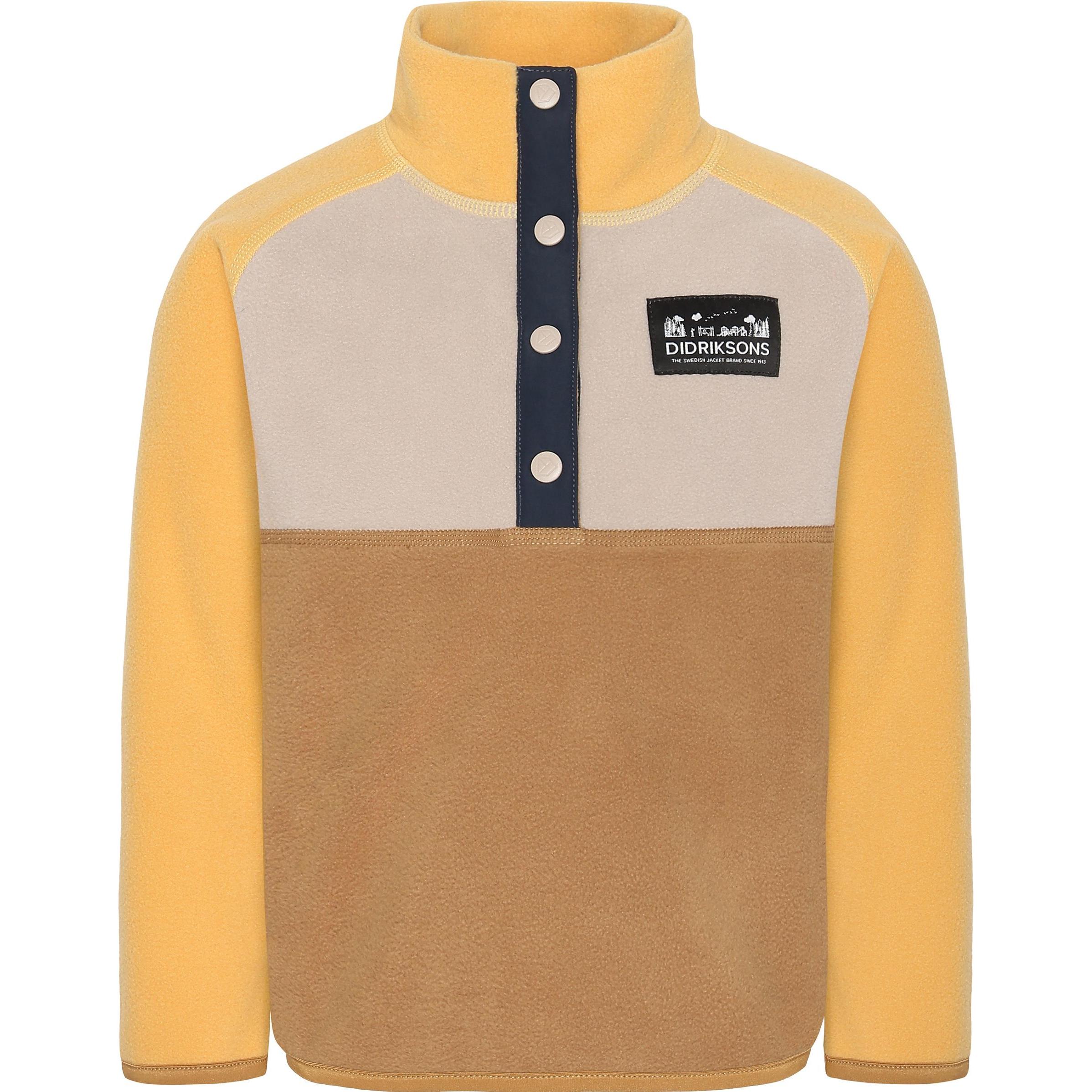 Didriksons, Jungen, Pullover, Kid's Monte Half-Buttoned 4, Braun, (120 B)