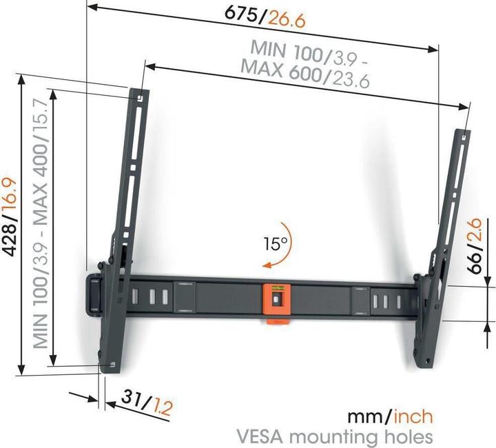 Produktbild Vogels TVM 1615 (Wand, 35 kg, 40" - 77")