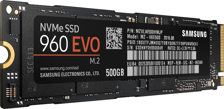 Actual product image Samsung 960 Evo (500 GB, M.2)