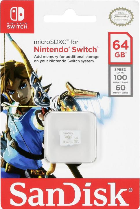 Image du produit SanDisk Nintendo Switch (64 Go, microSDXC, U3, UHS-I)