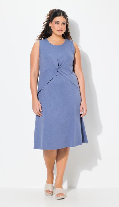 Produktbild Ulla Popken Jerseykleid, Lagenoptik, A-Linie, Rundhals, ärmellos (46, 48)