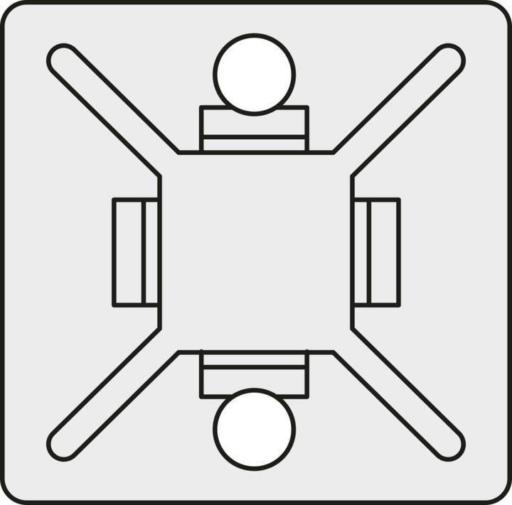 Produktbild HellermannTyton Befestigungssockel (Befestigungsschlaufen, 19 mm, 100 Stk.)