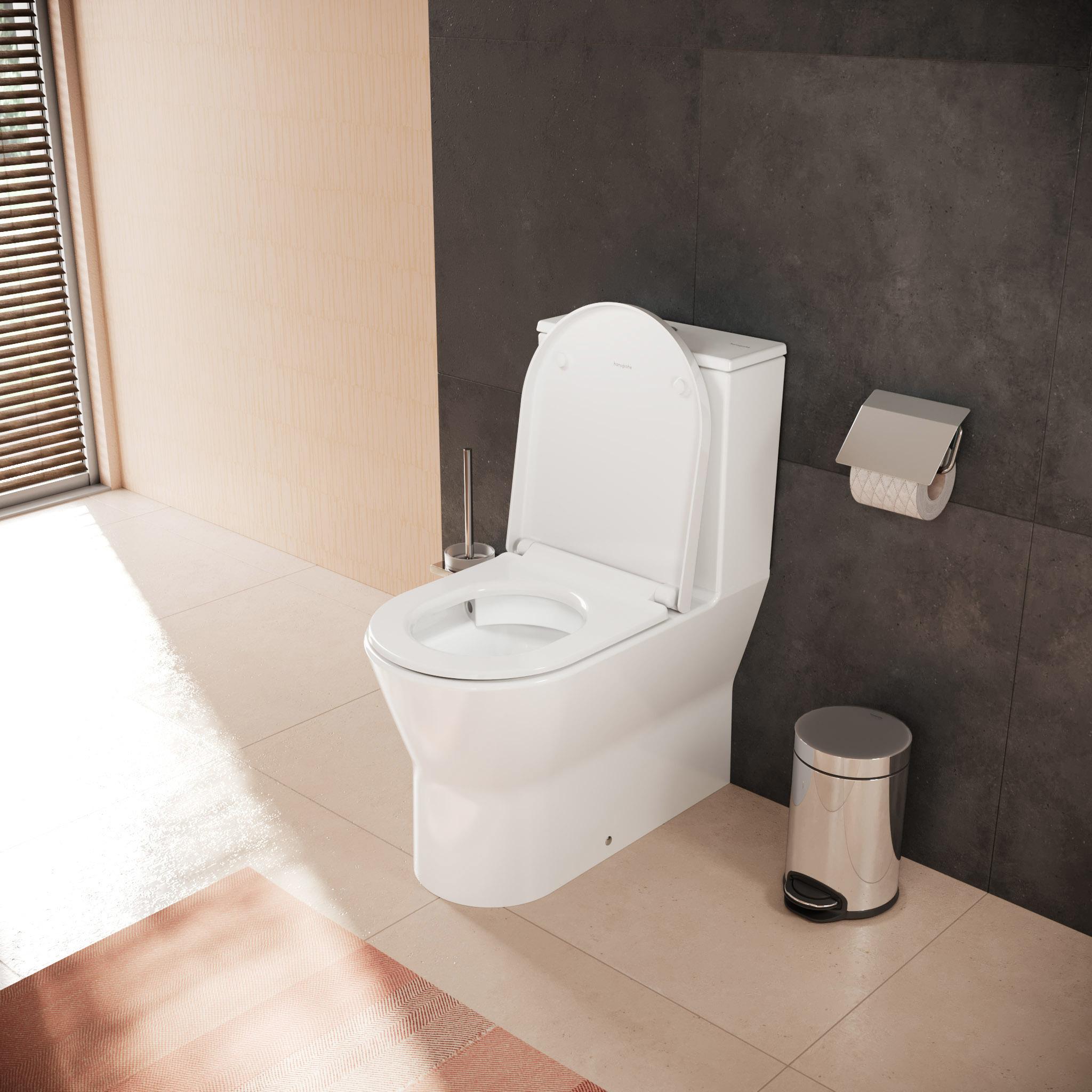Thumbnail - hansgrohe, Toilette + Bidet, EluPura Original S Stand-WC, HygieneEffect, für Spülkästen, horizontaler/vertikaler Abg
