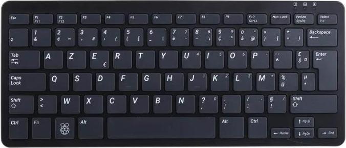 Raspberry Pi RPI-KYB (FR) BLACK - Black, Grey AZERTY (France) Keyboard (FR, Cable)